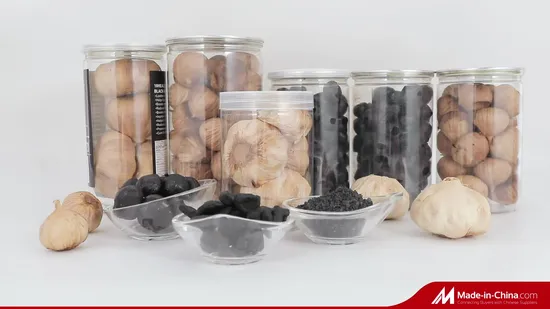 Fermentiertes schwarzes Knoblauchgranulat, dehydrierter schwarzer Knoblauch, gehackt